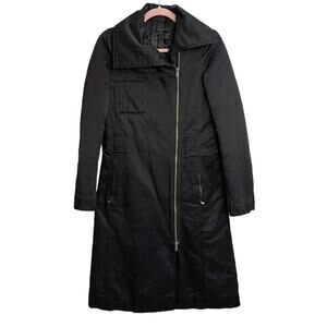 Theory Weaver Black Trench Coat